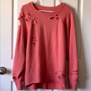 Slouchy Distressed Sweater